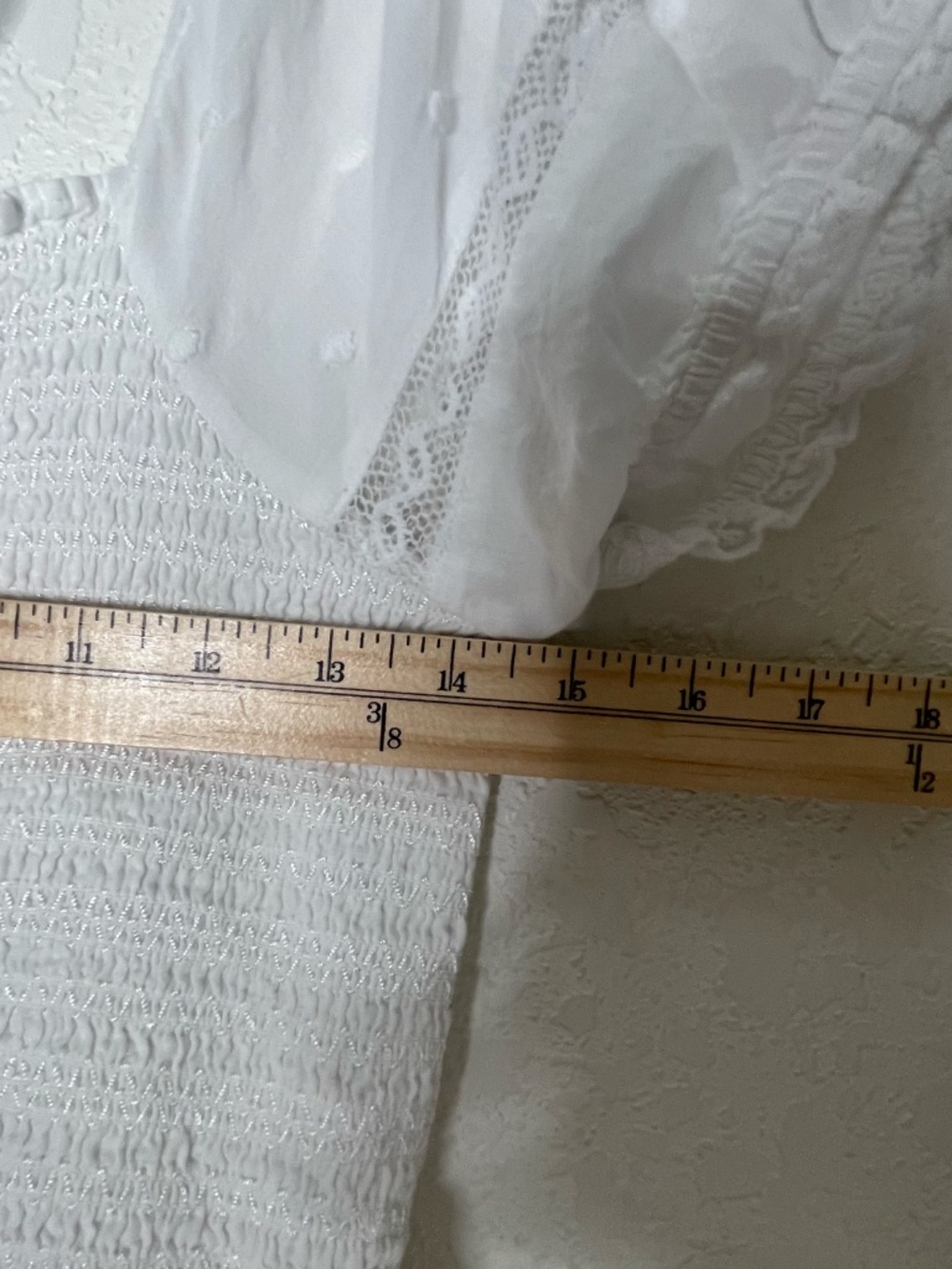 LOVESHACKFANCY Tiered Maxi Dress Laced Size M White Cottagecore Prairie Cotton - Picture 9 of 15